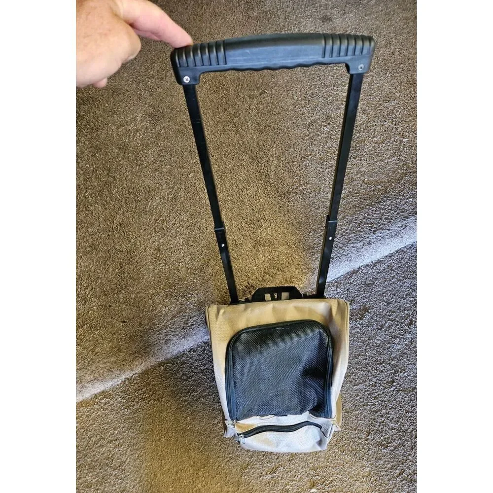 Casual Canine brand Dog Cat Pet/Carrier/Bag/Backpack/Wheels - - Tan‎
